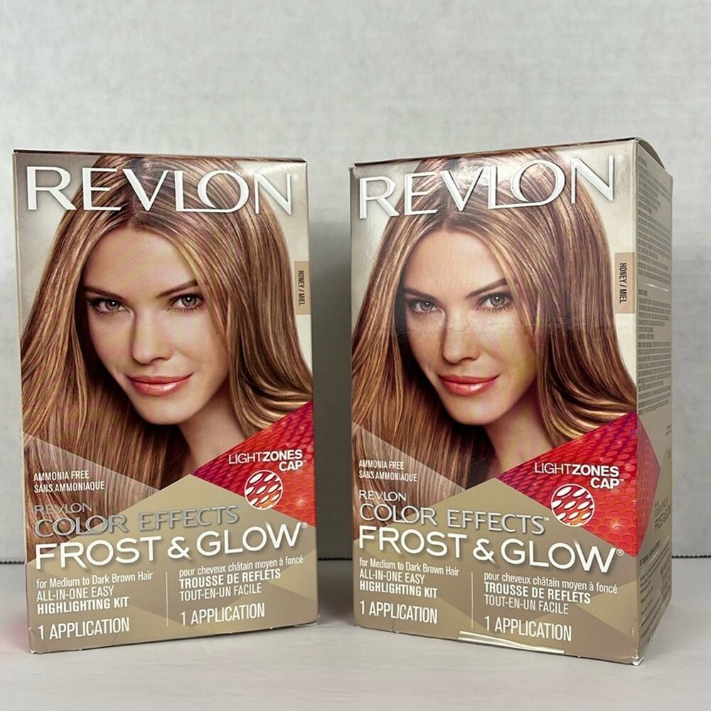 Revlon Color Effects Hair Color Frost and Glow Highlighting Kit Honey Lot of 2